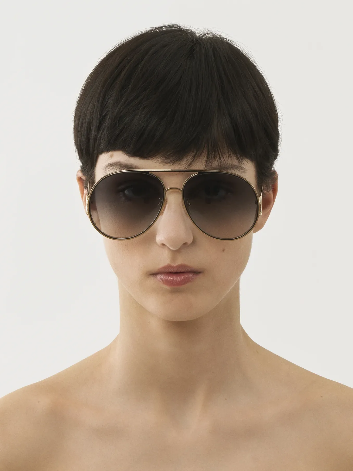 Lunettes De Soleil-Chloé Lunettes De Soleil Austine Gold/Gradient Blue