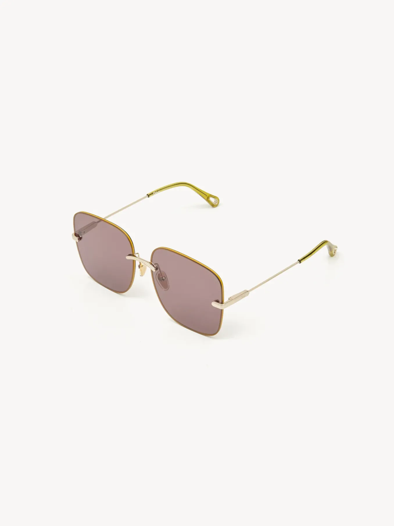 Lunettes De Soleil-Chloé Lunettes De Soleil Benjamine Gold/Lilac