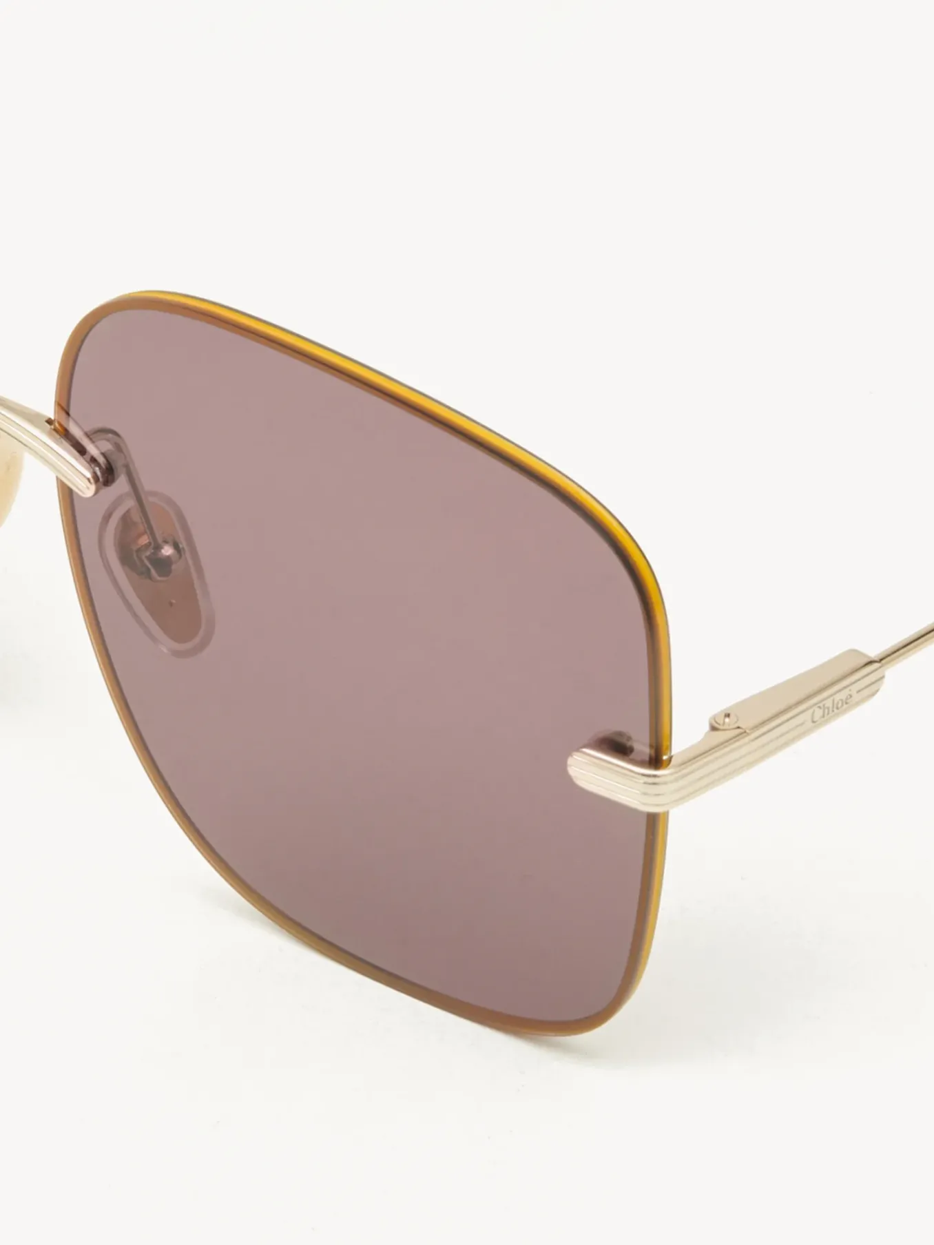 Lunettes De Soleil-Chloé Lunettes De Soleil Benjamine Gold/Lilac
