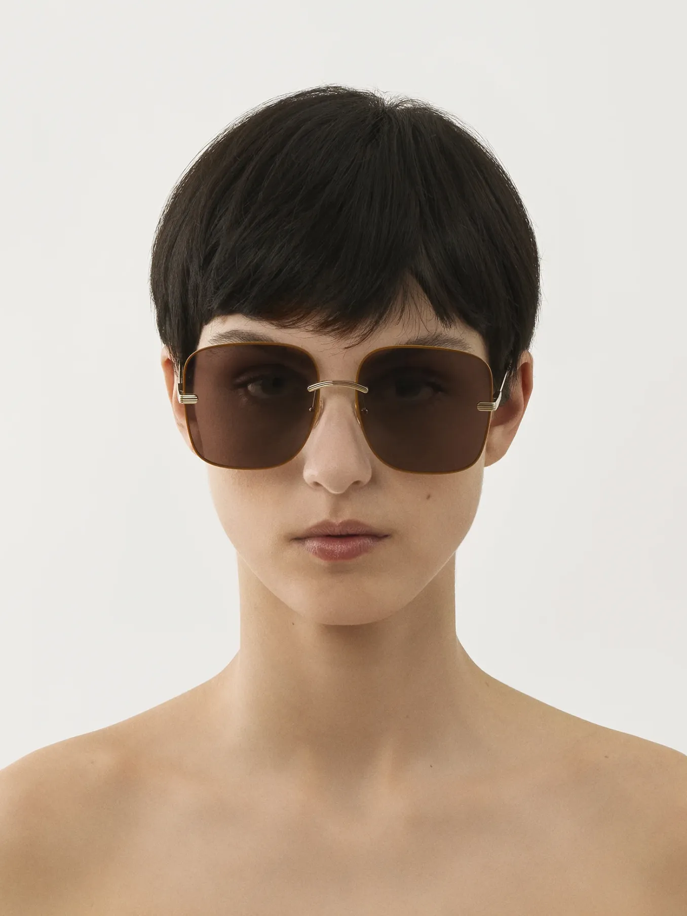 Lunettes De Soleil-Chloé Lunettes De Soleil Benjamine Gold/Lilac
