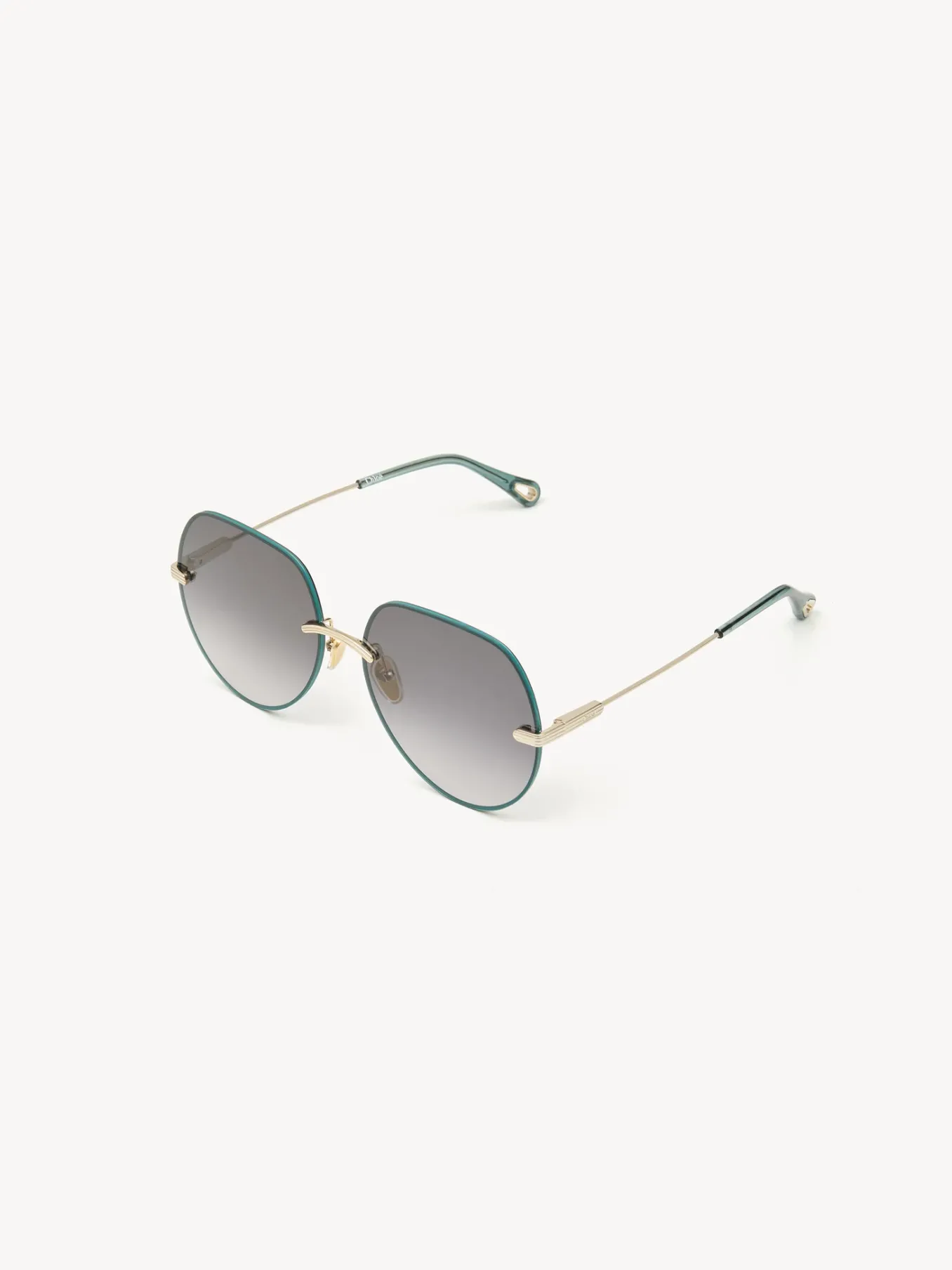 Lunettes De Soleil-Chloé Lunettes De Soleil Benjamine Gold / Grad Petrol