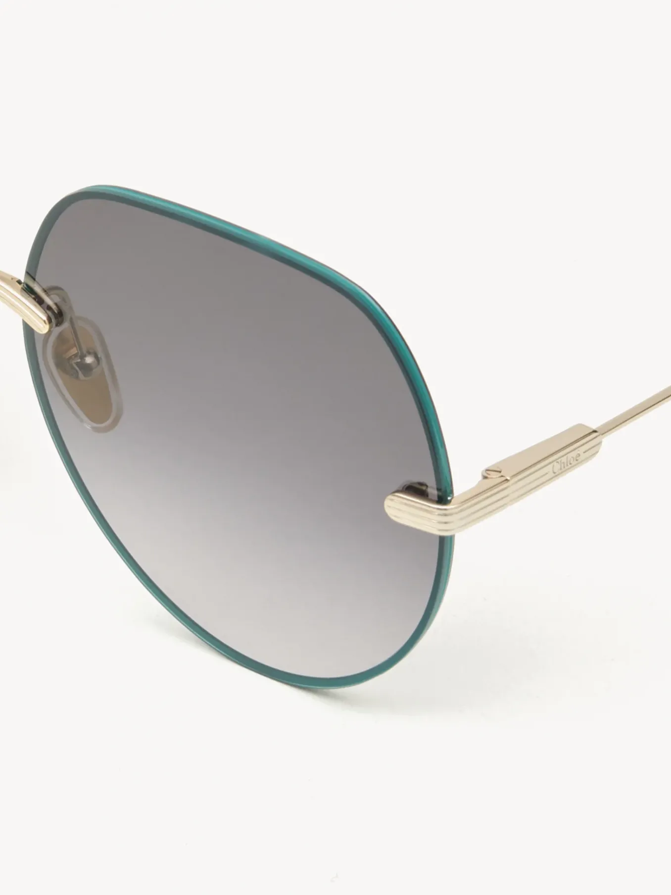 Lunettes De Soleil-Chloé Lunettes De Soleil Benjamine Gold / Grad Petrol