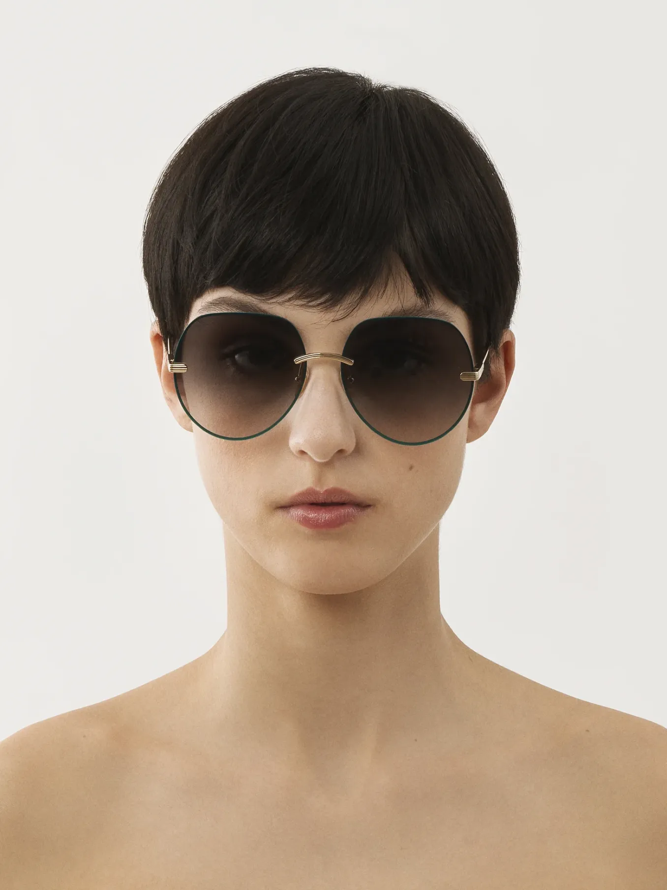 Lunettes De Soleil-Chloé Lunettes De Soleil Benjamine Gold / Grad Petrol
