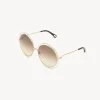Lunettes De Soleil-Chloé Lunettes De Soleil Carlina Gradient Brown