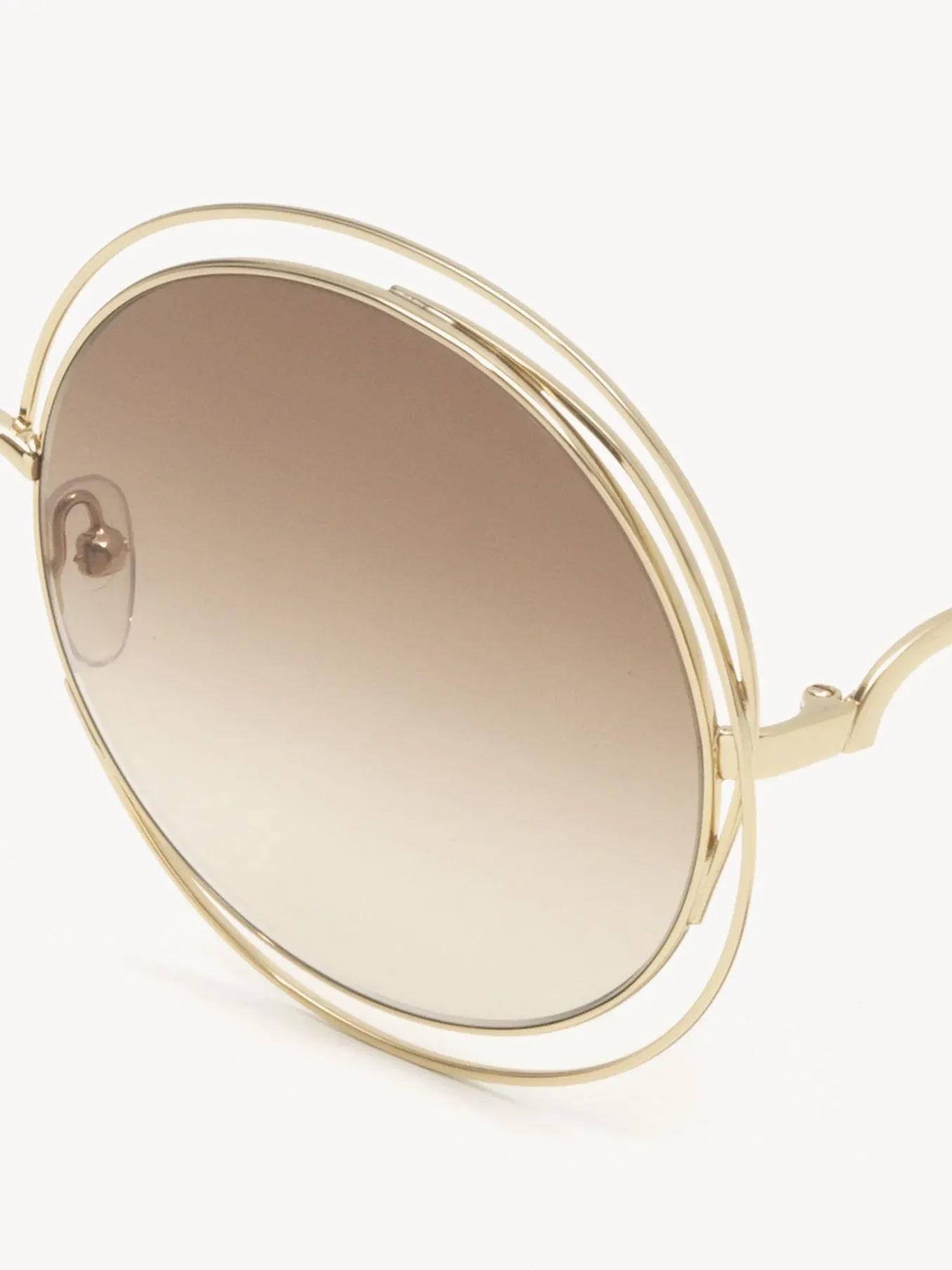 Lunettes De Soleil-Chloé Lunettes De Soleil Carlina Gradient Brown