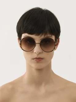 Lunettes De Soleil-Chloé Lunettes De Soleil Celeste Gold / Brown