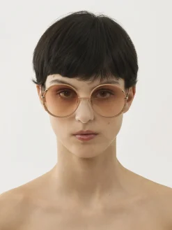 Lunettes De Soleil-Chloé Lunettes De Soleil Celeste Gold/Nude