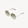 Lunettes De Soleil-Chloé Lunettes De Soleil Celeste Gold / Khaki