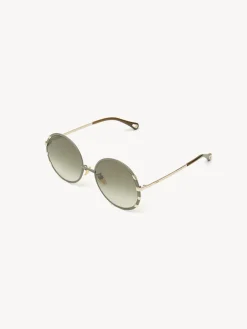 Lunettes De Soleil-Chloé Lunettes De Soleil Celeste Gold / Khaki