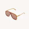 Lunettes De Soleil-Chloé Lunettes De Soleil Dannie Bordeaux