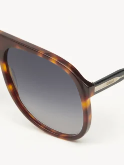 Lunettes De Soleil-Chloé Lunettes De Soleil Dannie Black/Havana