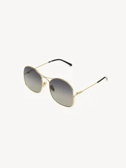 Lunettes De Soleil-Chloé Lunettes De Soleil Elys Gold/Gradient Grey