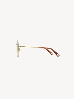Lunettes De Soleil-Chloé Lunettes De Soleil Faith Gold/Gradient Grey