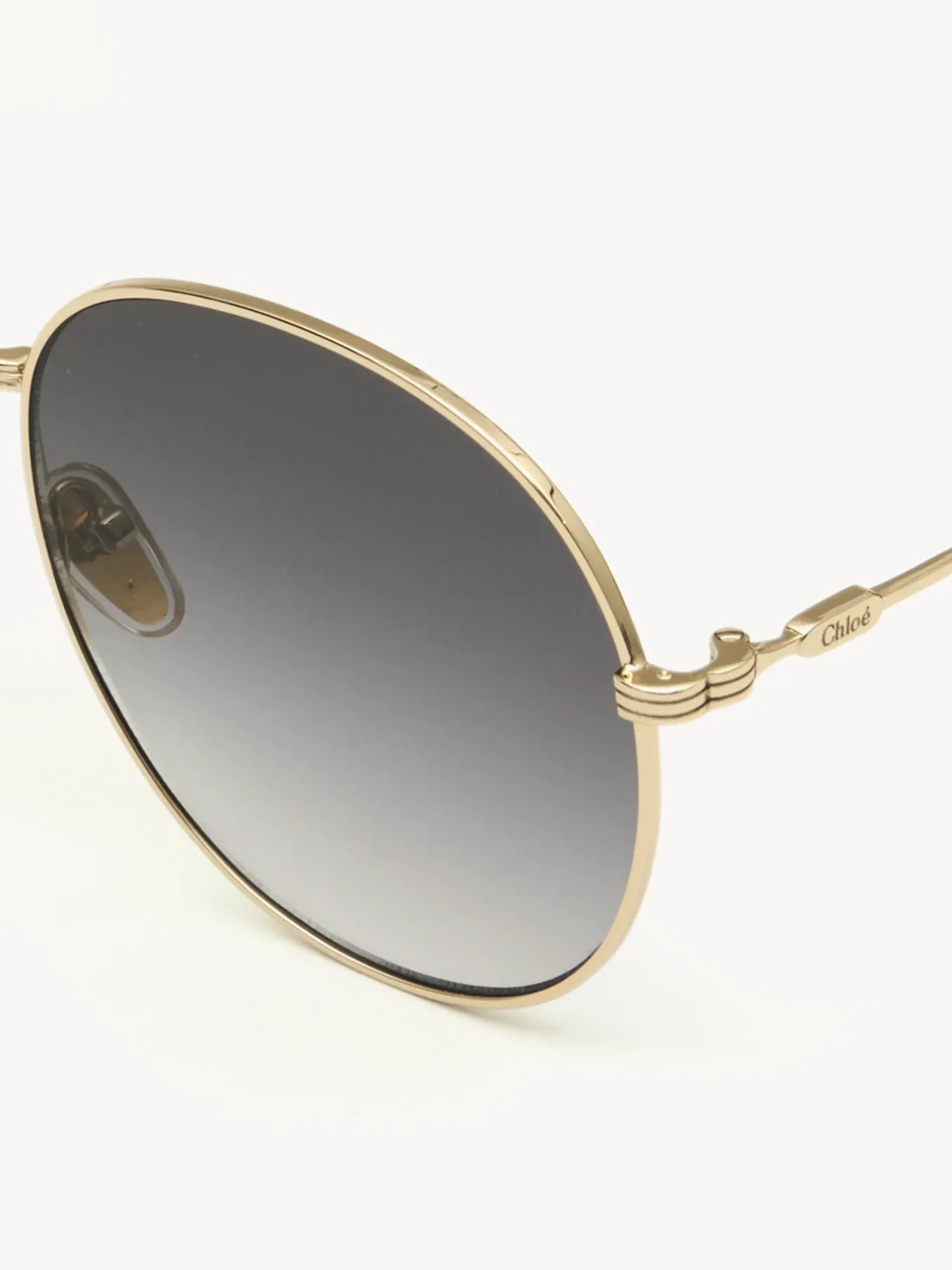 Lunettes De Soleil-Chloé Lunettes De Soleil Faith Gold/Gradient Grey