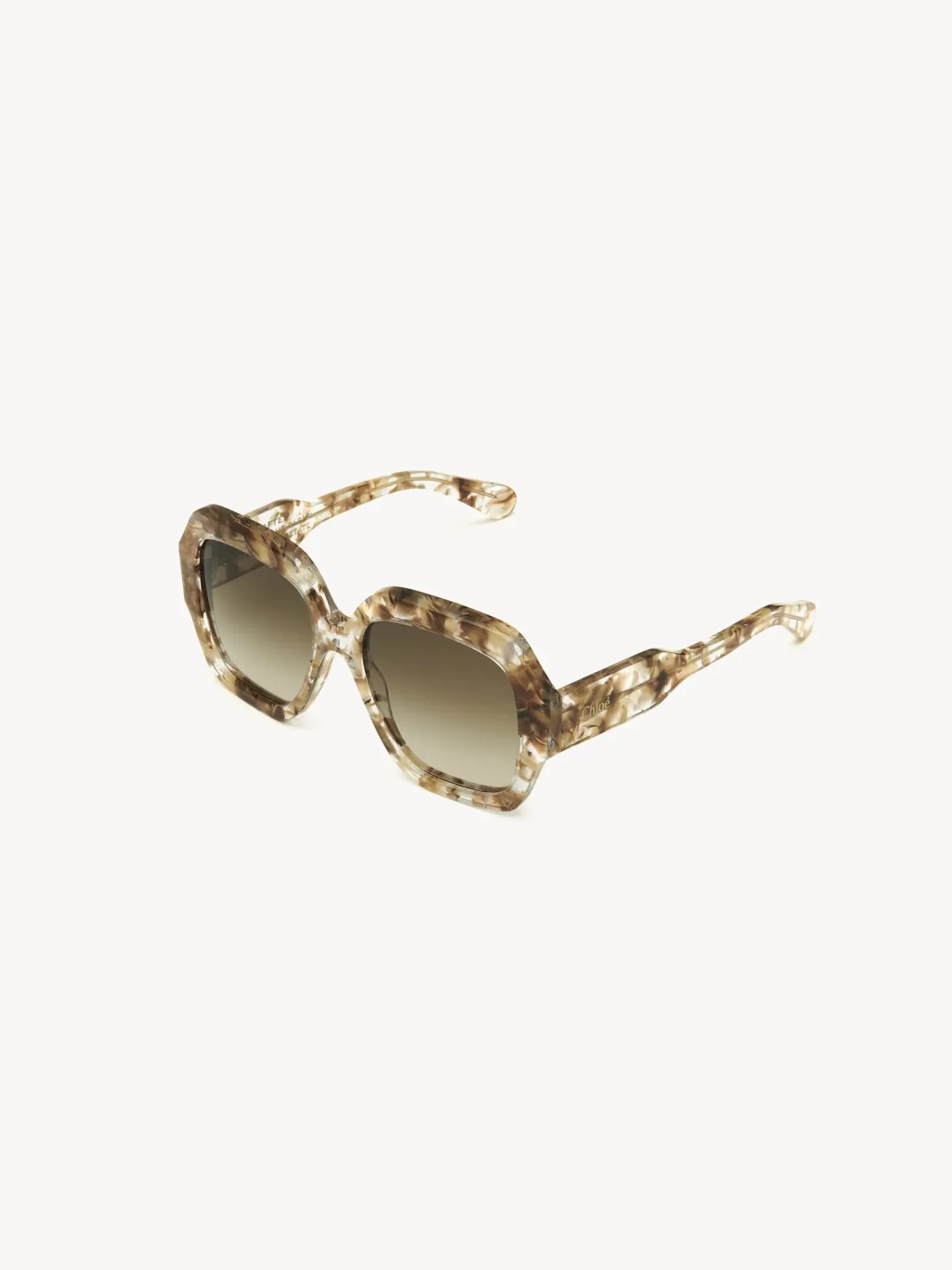 Tenues De Plage-Chloé Lunettes De Soleil Gayia Crystal Brown