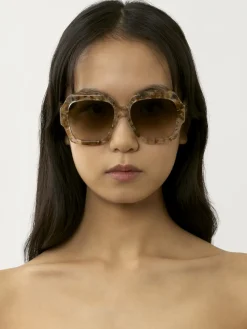 Tenues De Plage-Chloé Lunettes De Soleil Gayia Crystal Brown