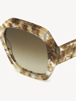 Tenues De Plage-Chloé Lunettes De Soleil Gayia Crystal Brown