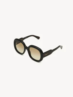 Tenues De Plage-Chloé Lunettes De Soleil Gayia Dark Havana