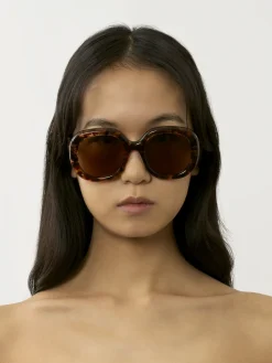 Tenues De Plage-Chloé Lunettes De Soleil Gayia Marble Havana