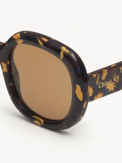 Tenues De Plage-Chloé Lunettes De Soleil Gayia Burgundy Pansy