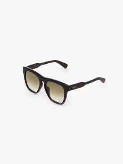 Tenues De Plage-Chloé Lunettes De Soleil Gayia Dark Havana