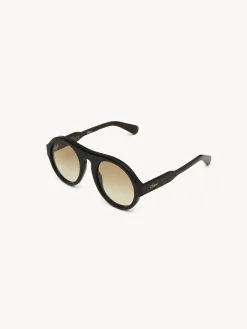 Tenues De Plage-Chloé Lunettes De Soleil Gayia Dark Havana