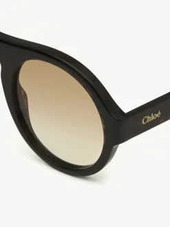 Tenues De Plage-Chloé Lunettes De Soleil Gayia Dark Havana