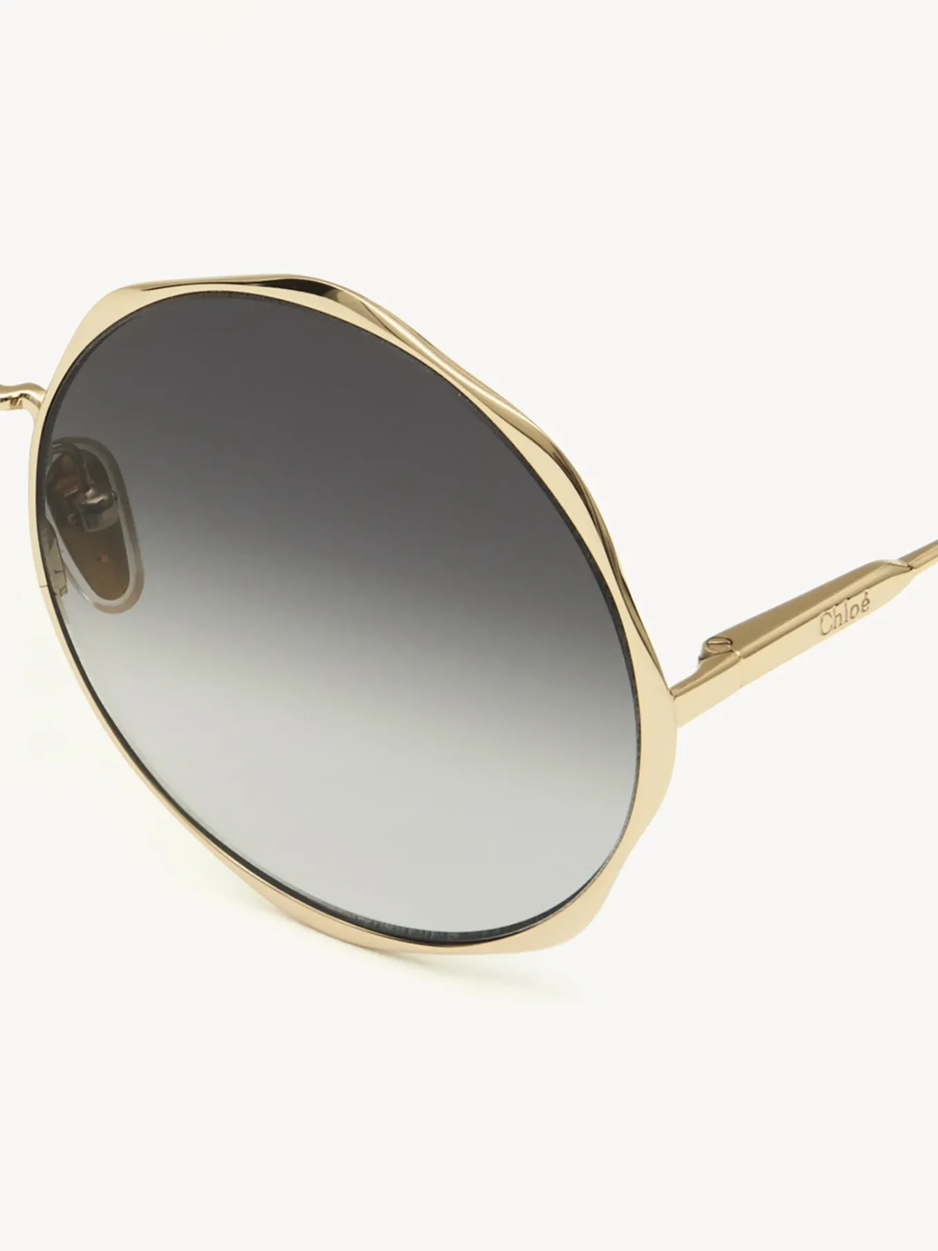 Lunettes De Soleil-Chloé Lunettes De Soleil Honore Gold/Gradient Grey