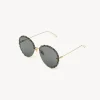 Lunettes De Soleil-Chloé Lunettes De Soleil Idora Gold / Brown