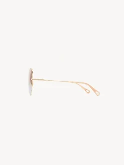Lunettes De Soleil-Chloé Lunettes De Soleil Joni Coral/Turquoise