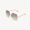 Lunettes De Soleil-Chloé Lunettes De Soleil Noore Brown/Ochre
