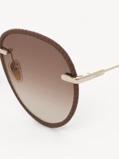 Lunettes De Soleil-Chloé Lunettes De Soleil Paula Chloe X Eres Red Ochre