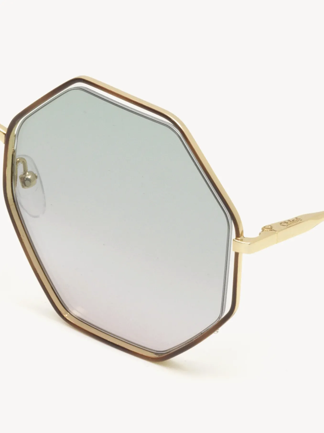 Lunettes De Soleil-Chloé Lunettes De Soleil Poppy Havana / Green Rose