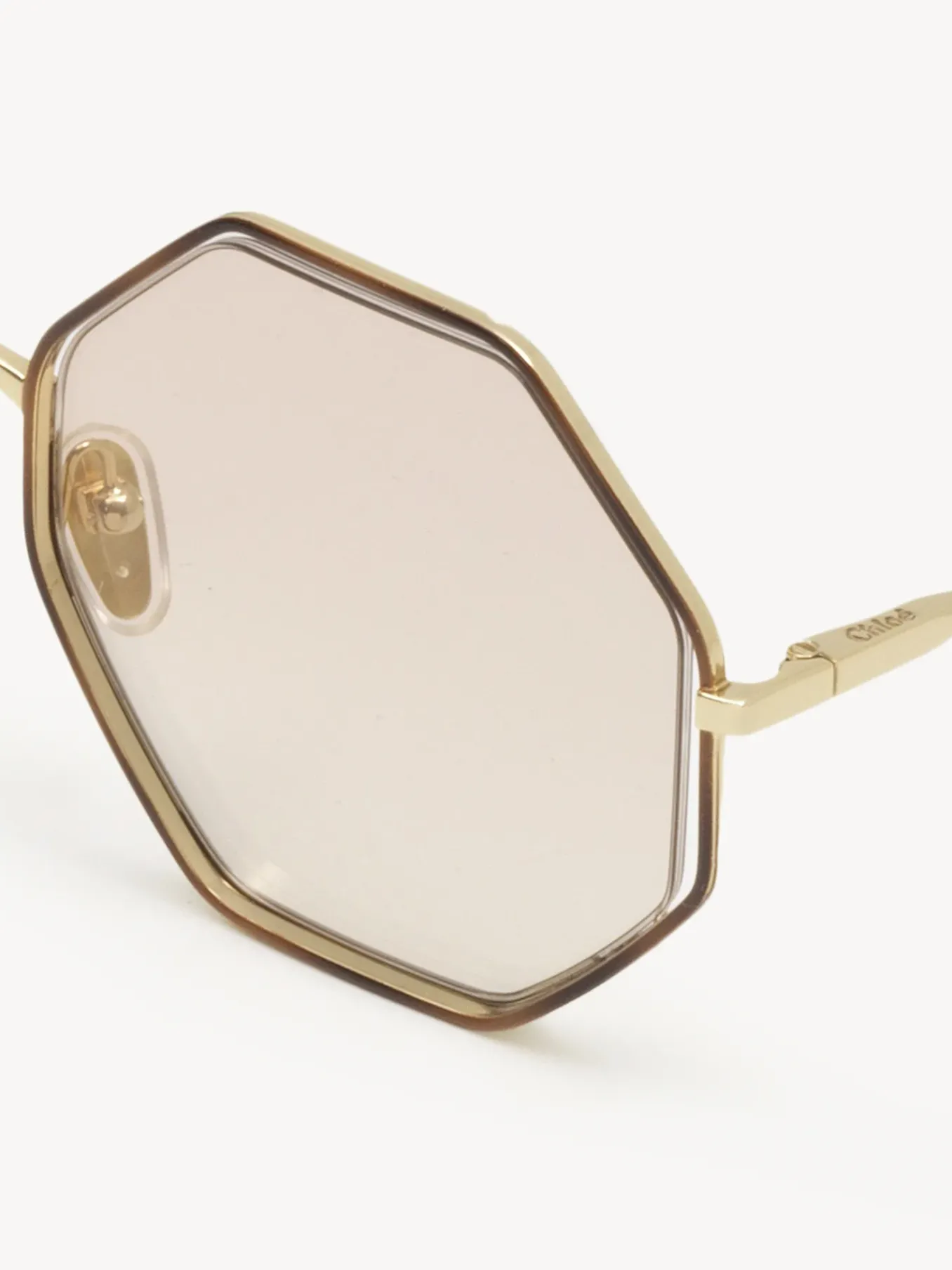 Lunettes De Soleil-Chloé Lunettes De Soleil Poppy Petite Gold/Nude