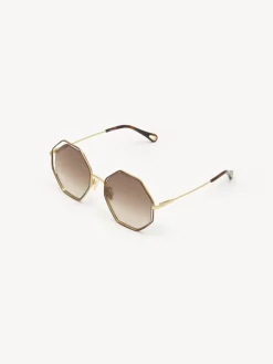 Lunettes De Soleil-Chloé Lunettes De Soleil Poppy Petite Havana / Brown