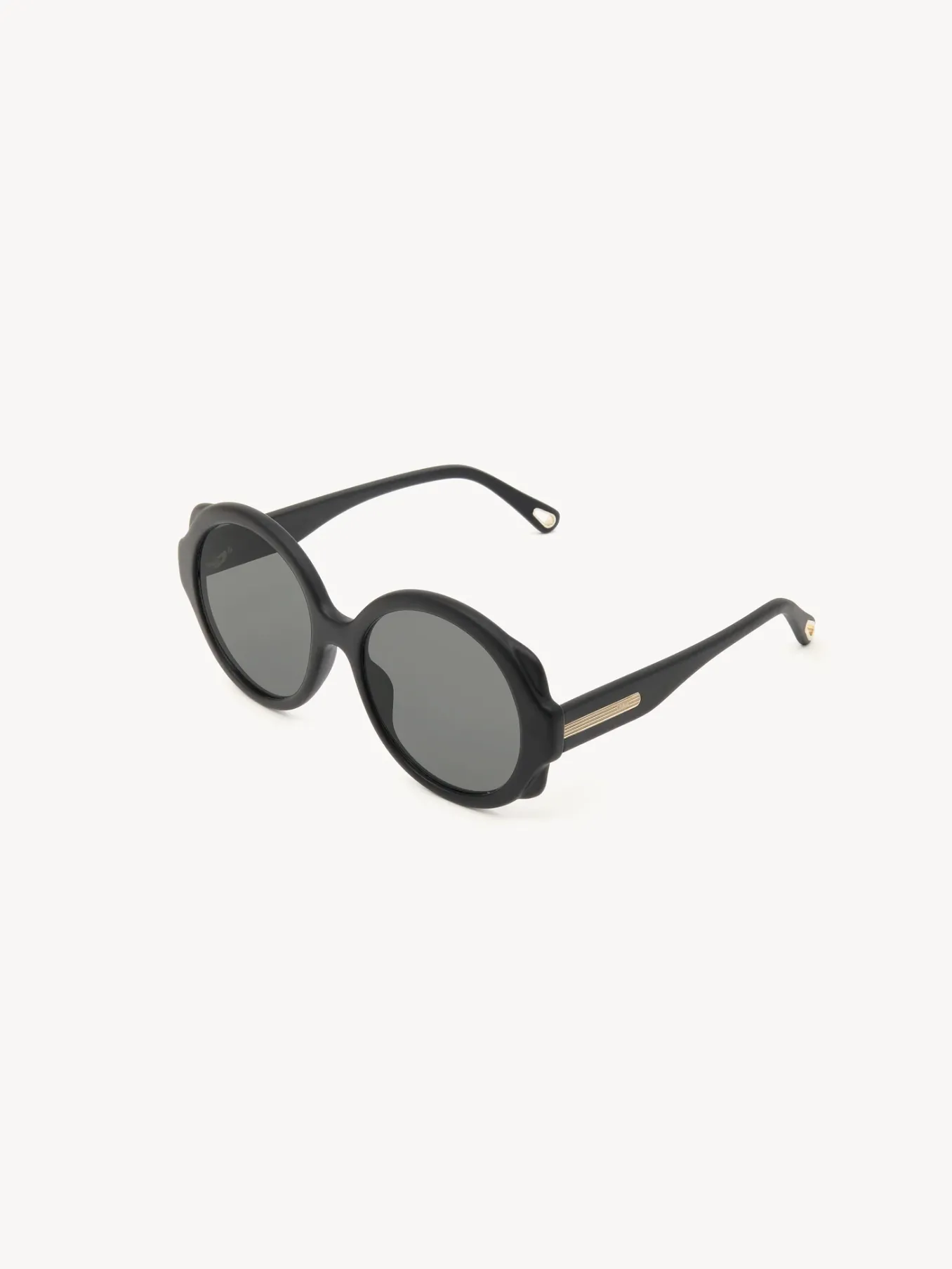 Lunettes De Soleil-Chloé Lunettes De Soleil Rondes Mirtha Noir