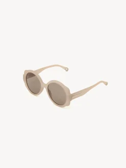 Lunettes De Soleil-Chloé Lunettes De Soleil Rondes Mirtha Light Rose