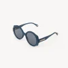 Lunettes De Soleil-Chloé Lunettes De Soleil Rondes Mirtha Bleu