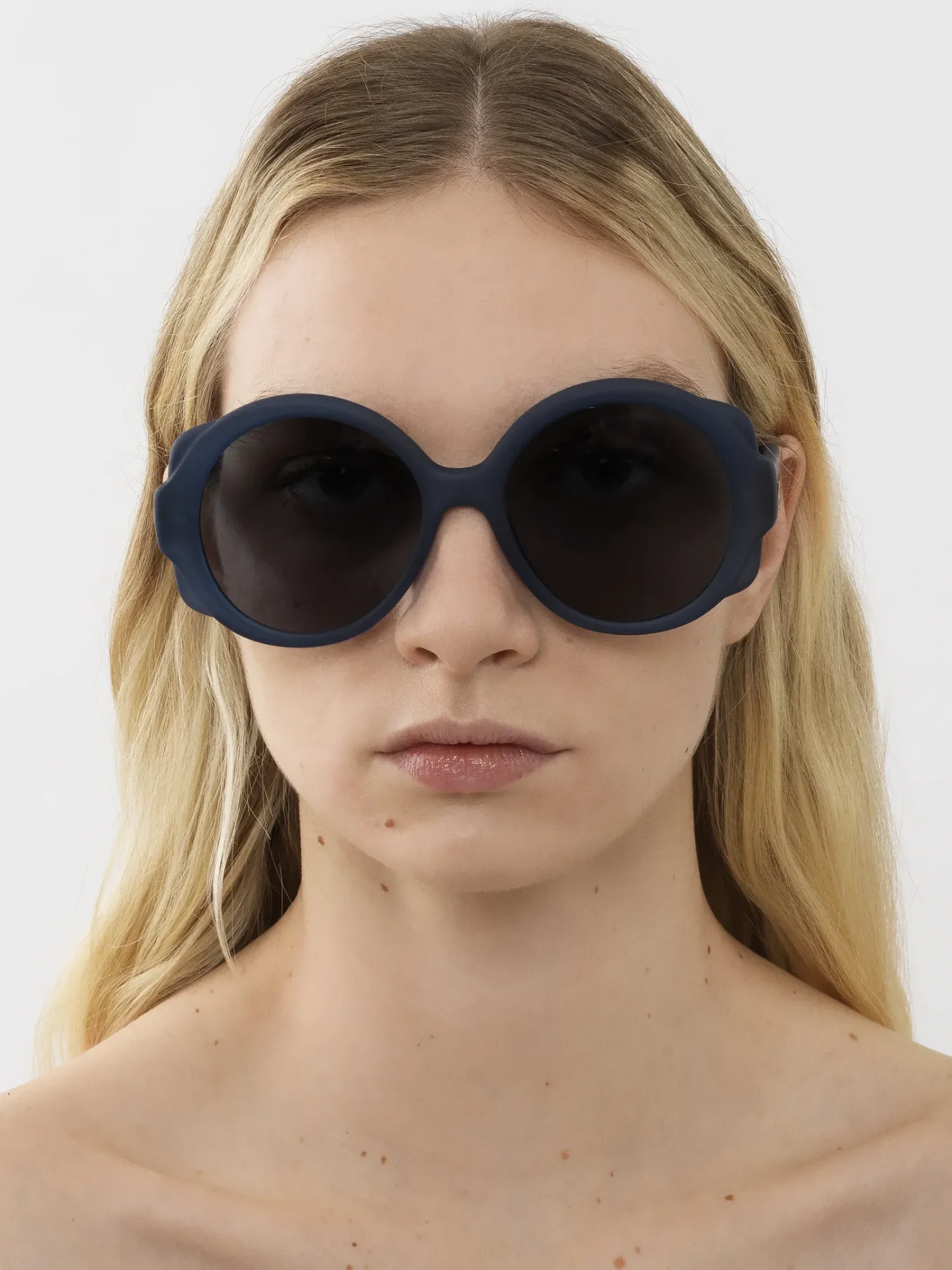 Lunettes De Soleil-Chloé Lunettes De Soleil Rondes Mirtha Bleu