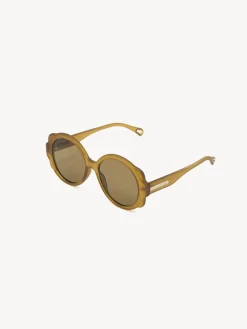 Tenues De Plage-Chloé Lunettes De Soleil Rondes Mirtha Mustard
