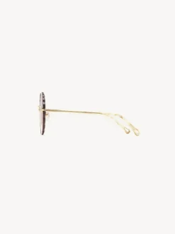 Lunettes De Soleil-Chloé Lunettes De Soleil Rosie Gold/Gradient Pink