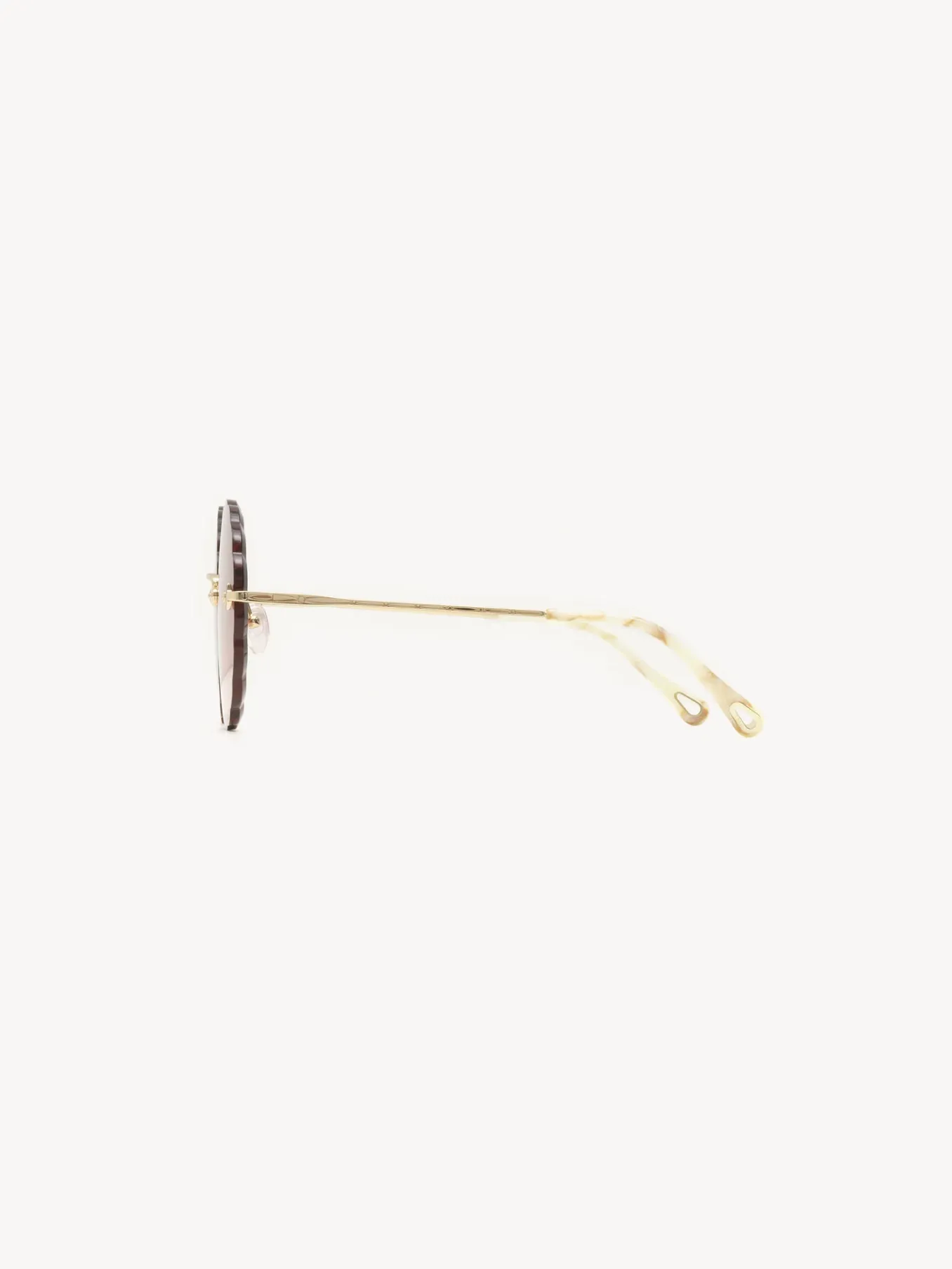 Lunettes De Soleil-Chloé Lunettes De Soleil Rosie Gold/Gradient Pink