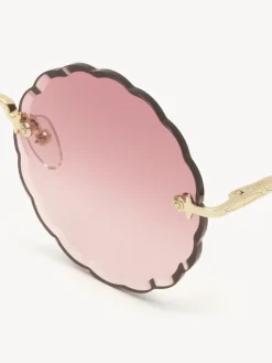 Lunettes De Soleil-Chloé Lunettes De Soleil Rosie Gold/Gradient Pink
