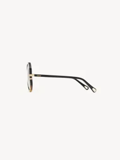 Lunettes De Soleil-Chloé Lunettes De Soleil West Black/Havana