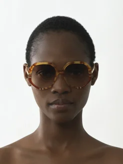 Lunettes De Soleil-Chloé Lunettes De Soleil West Havana Patchwork