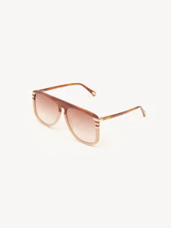 Lunettes De Soleil-Chloé Lunettes De Soleil West Havana/Peach