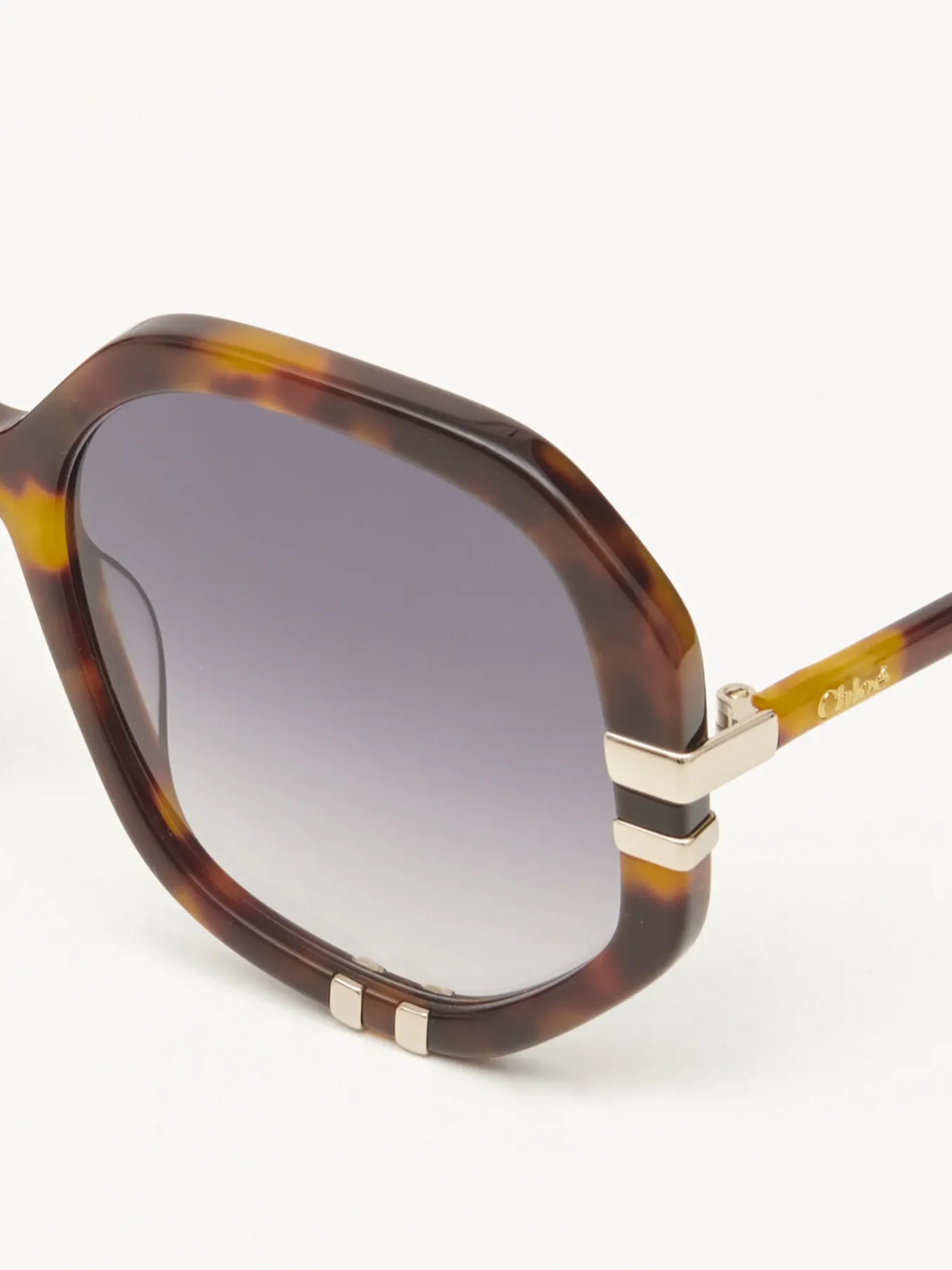 Lunettes De Soleil-Chloé Lunettes De Soleil West Petite Havana / Grad Blue