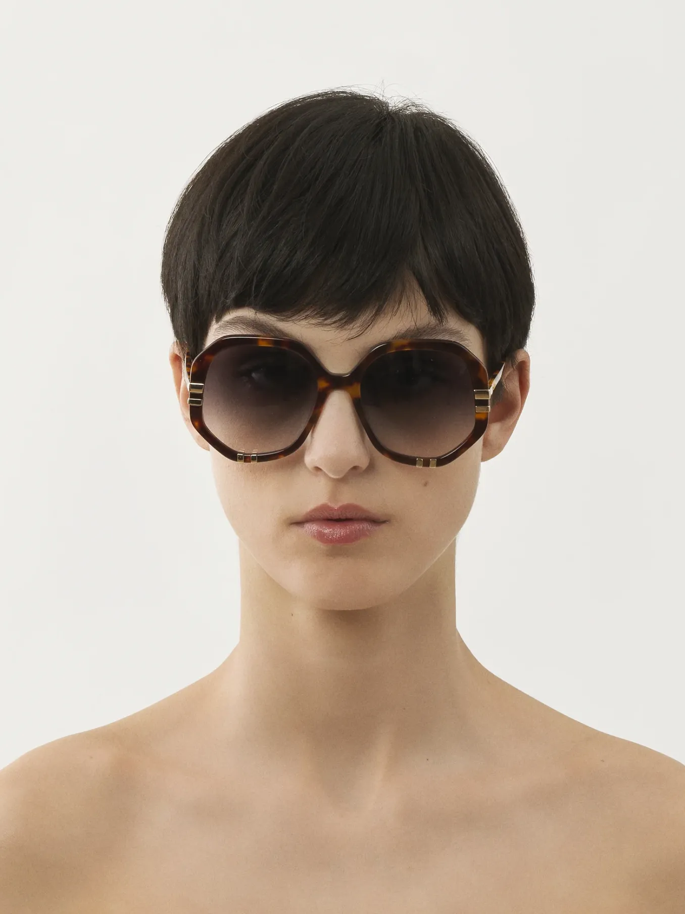 Lunettes De Soleil-Chloé Lunettes De Soleil West Petite Havana / Grad Blue