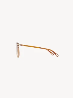 Lunettes De Soleil-Chloé Lunettes De Soleil West Petite Havana/Peach