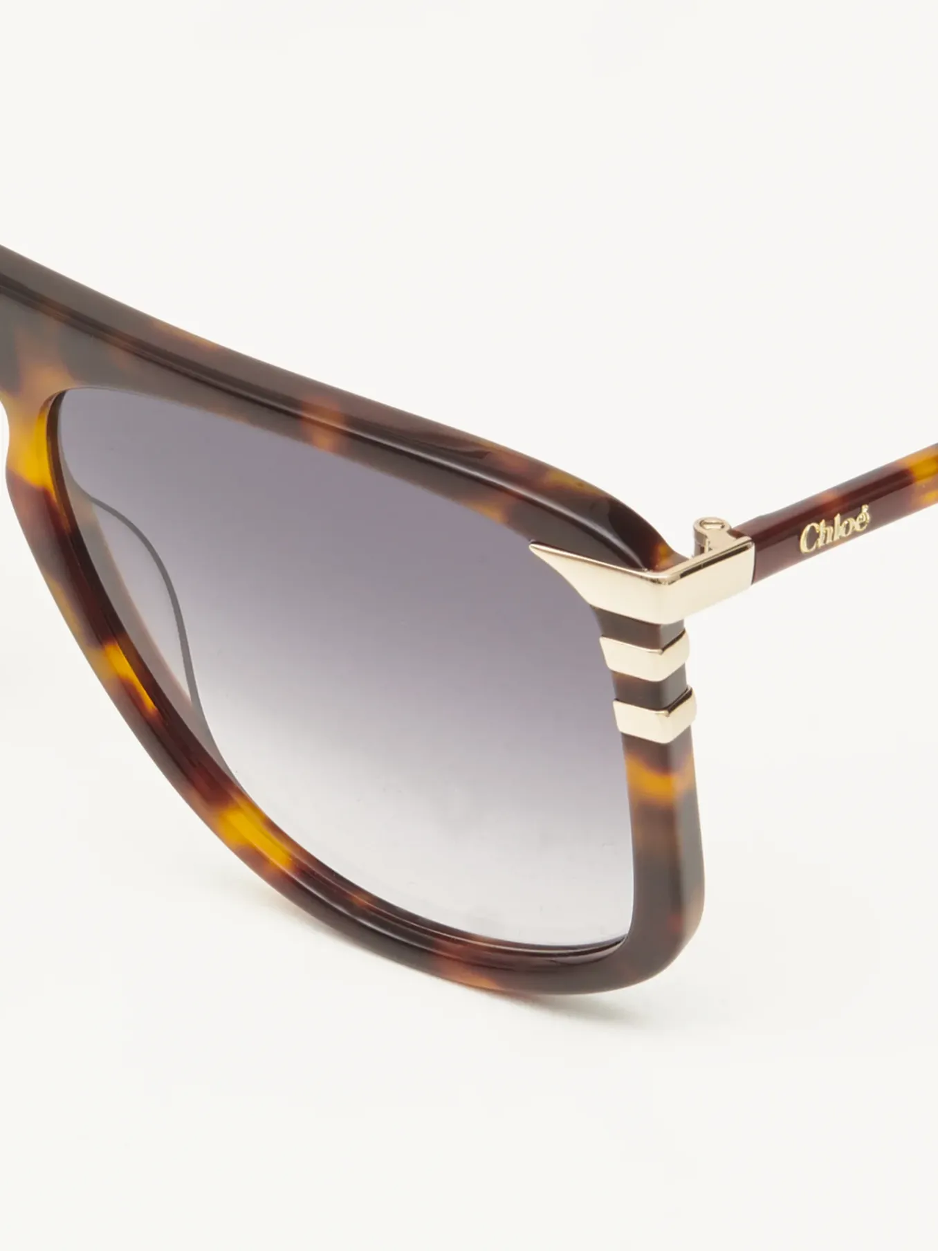 Lunettes De Soleil-Chloé Lunettes De Soleil West Petite Havana / Grad Blue